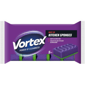 Кухонні губки Vortex 3D Wave, 5 шт